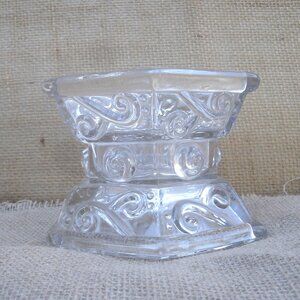 Vintage Imperial Glass Wedding Cathay Hexagon Candle Holder